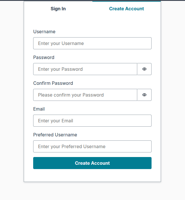 User Authentication with AWS Cognito