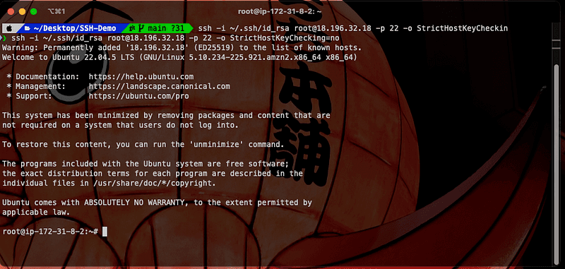 SSH into a Docker Container on AWS Fargate